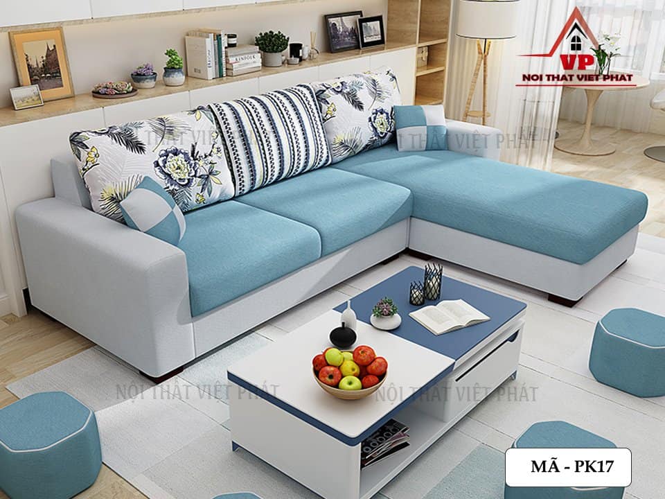 Ghế Sofa Phòng Khách Vải – Mã PK17 - 1