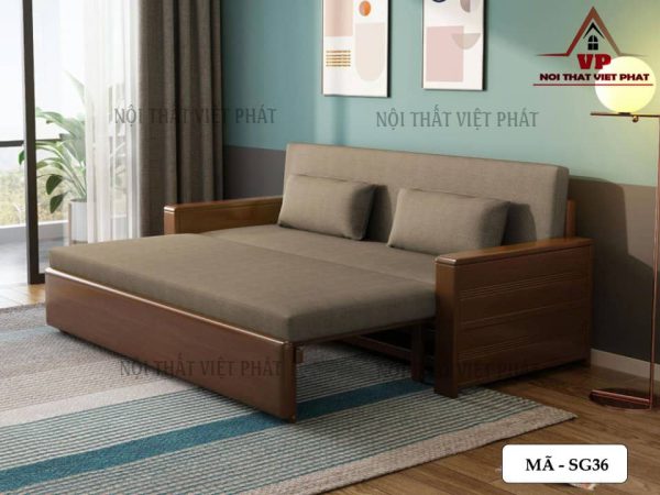 Ghế Sofa Bed Đa Năng Gỗ - Mã SG36-3