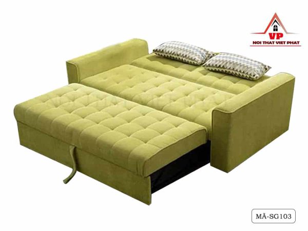 Ghế Sofa Bed Màu Xanh - Mã SG103