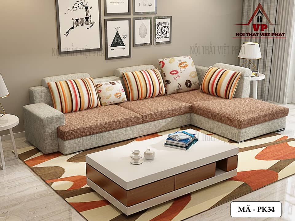 Mẫu Sofa Phòng Khách Đẹp - Mã PK34-3