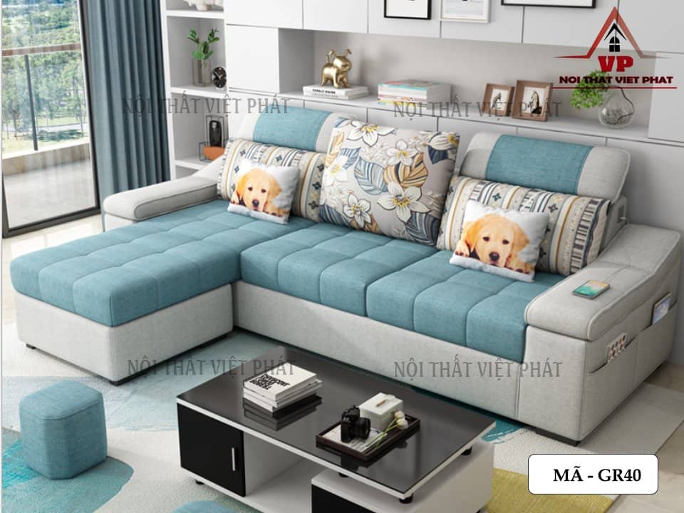 Mẫu Sofa Vải Phòng Khách Giá Rẻ- Mã GR40 - 2