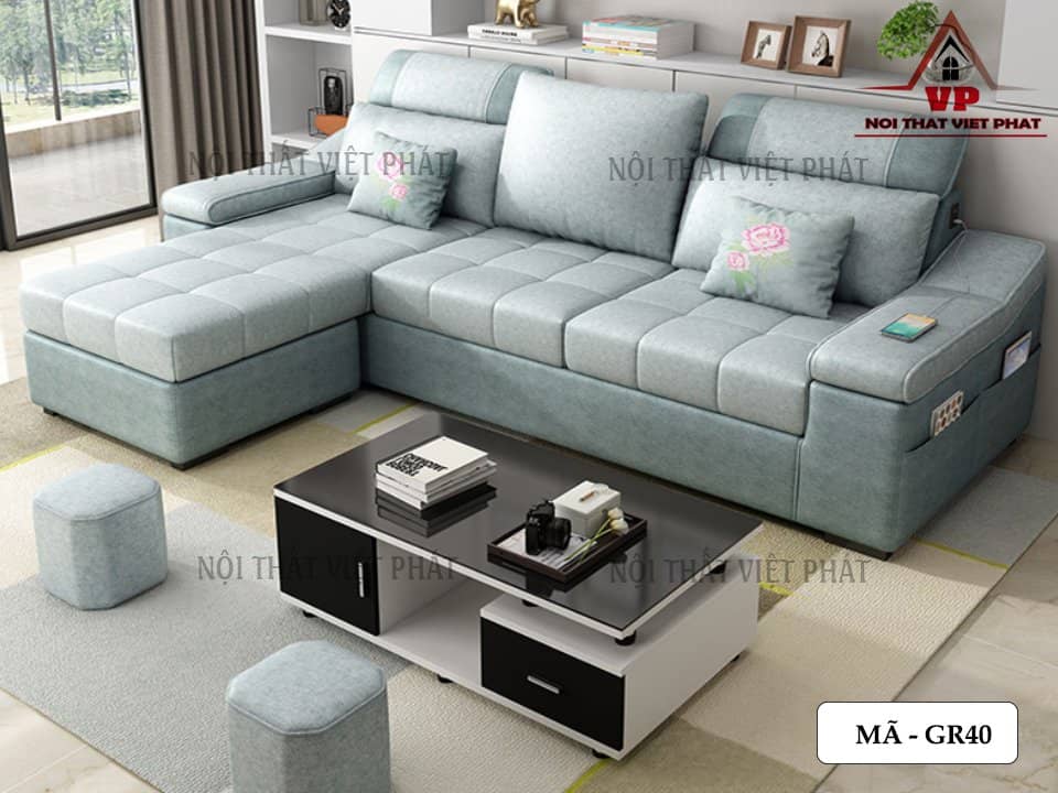 Mẫu Sofa Vải Phòng Khách Giá Rẻ- Mã GR40 - 4