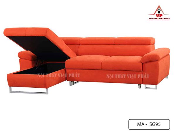Sofa Giường Đa Năng Màu Cam - Mã SG95-3