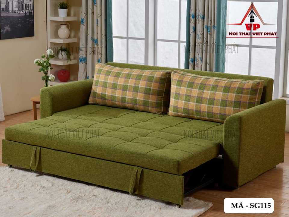 Sofa Giường Đa Năng Màu Xanh – Mã SG115 - 2