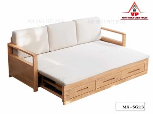 Sofa Giường Gỗ Sồi Đa Năng - Mã SG113