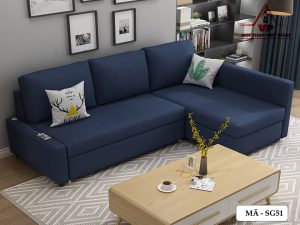 Sofa Giường Kéo Màu Đen - Mã SG51-3