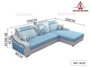 Sofa Phòng Khách Kết Hợp Giường Đa Năng - Mã SG10-6
