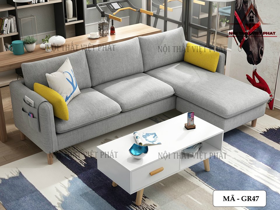 Ghế Sofa Vải Giá Rẻ Đẹp – Mã GR47 - 1