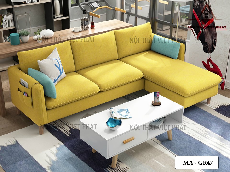 Ghế Sofa Vải Giá Rẻ Đẹp – Mã GR47 - 5