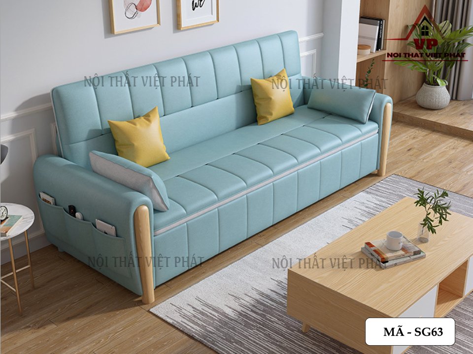 Sofa Bed Khung Sắt - Mã SG63