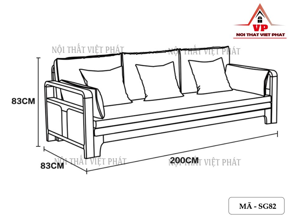 Ghế Sofa Làm Giường Nằm - Mã Sg82-7
