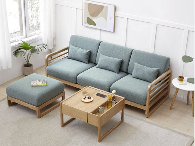 Ghế sofa gỗ cho nhà nhỏ