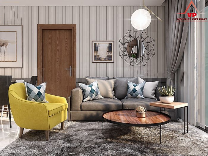 Một chiếc đôn sofa cộng thêm ghế sofa băng sẽ tạo nên một tác phẩm nội thất hoàn mỹ nhất. Đây cũng được coi là một ý tưởng thiết kế nội thất đáng được học tập, để mang sự khác biệt cho phòng khách mình. Ghế Sofa Cho Phòng Khách Nhà Ống