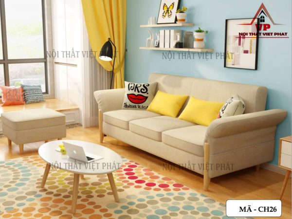 Bàn Ghế Sofa Chung Cư Nhỏ Xinh - Mã CH26-2