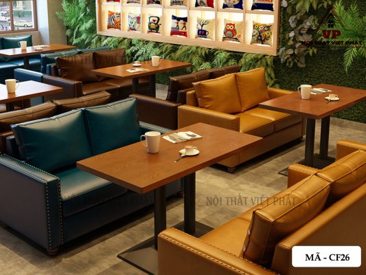 Bàn Ghế Sofa Quán Cafe - Mã CF26-1