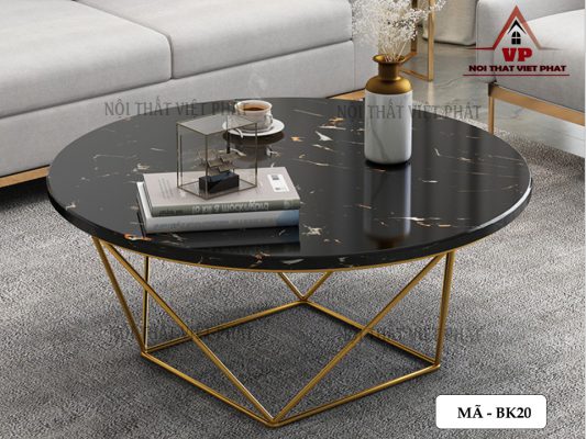 Bàn Sofa Mặt Đá Sang Trọng - Mã BK20-2