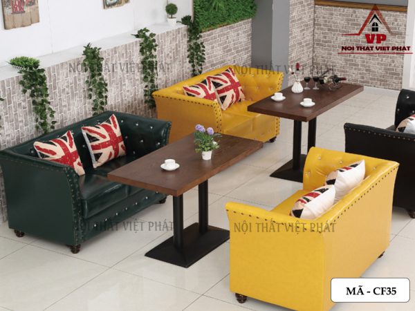 Ghế Sofa Cafe TPHCM – Mã CF35-3