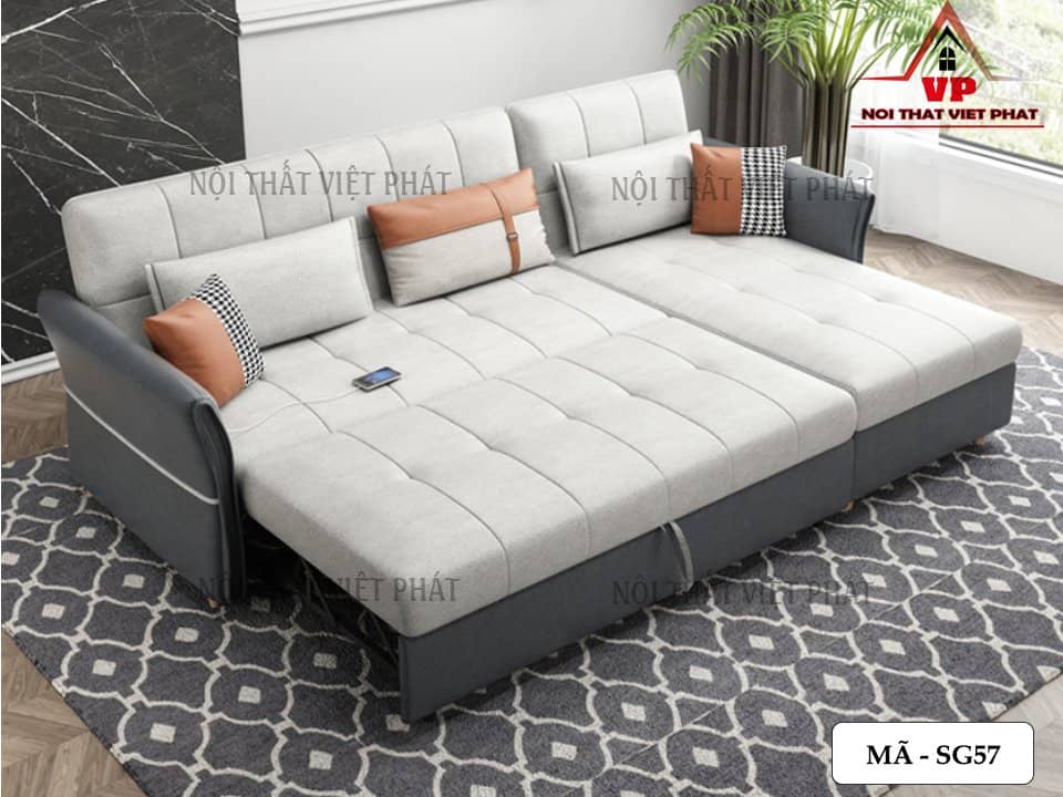 Ghế Sofa Phòng Khách Thông Minh Bọc Da – Mã SG57 - 2