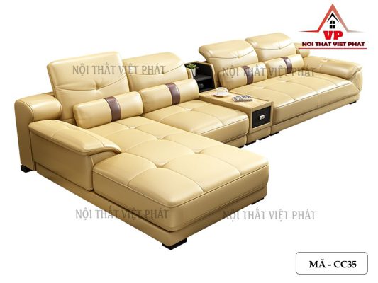 Sofa Da Nhập Khẩu Cao Cấp - Mã CC35-6