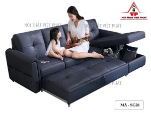 Sofa Giường Ngủ Đa Năng Chữ L Mã - SG26