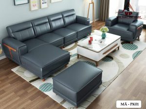 Sofa phòng khách da mã pk01-2