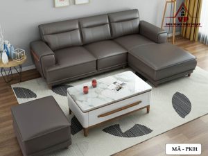 Sofa phòng khách da mã pk01-7