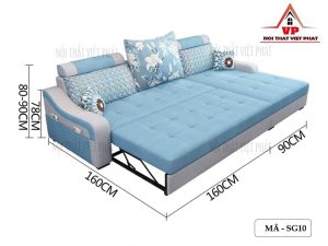 Sofa Phòng Khách Kết Hợp Giường Đa Năng - Mã SG10-7