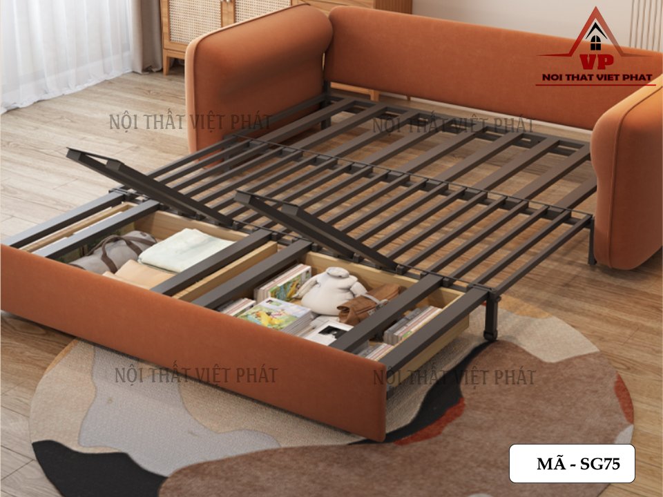 Giường Sofa Có Ngăn Kéo - Mã SG75 - 4