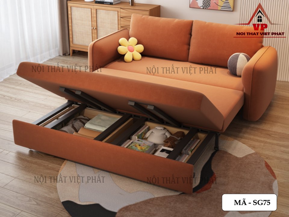 Giường Sofa Có Ngăn Kéo - Mã SG75 - 3