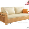 Sofa Giường Khung Sắt Tay Gỗ Mới-10