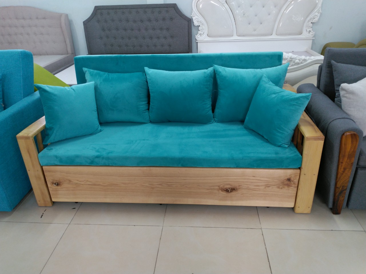 Thanh lý sofa giường gỗ