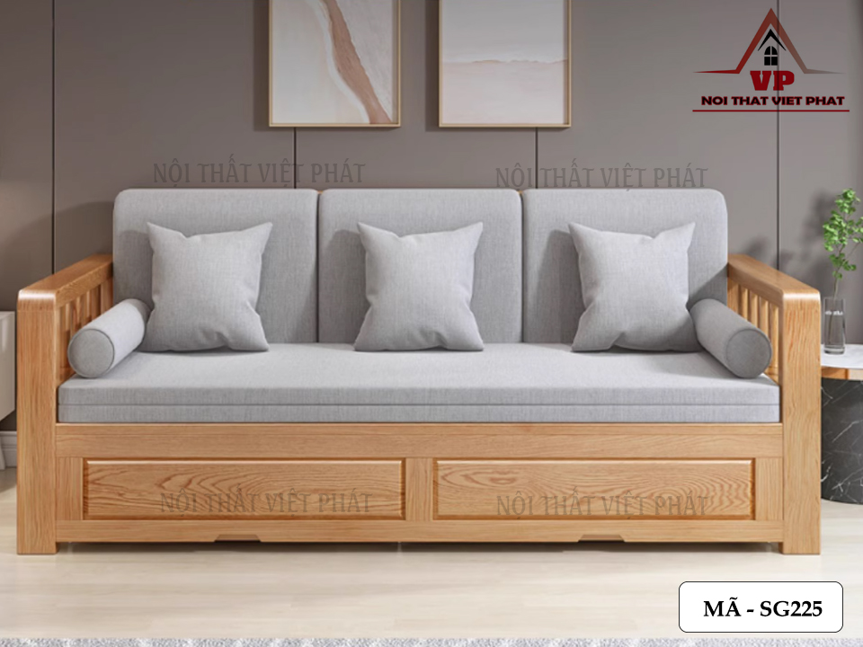 Sofa Giường Hiện Đại Gỗ - Mã SG225 11 Sofa Giường Hiện Đại Gỗ - Mã SG225-5