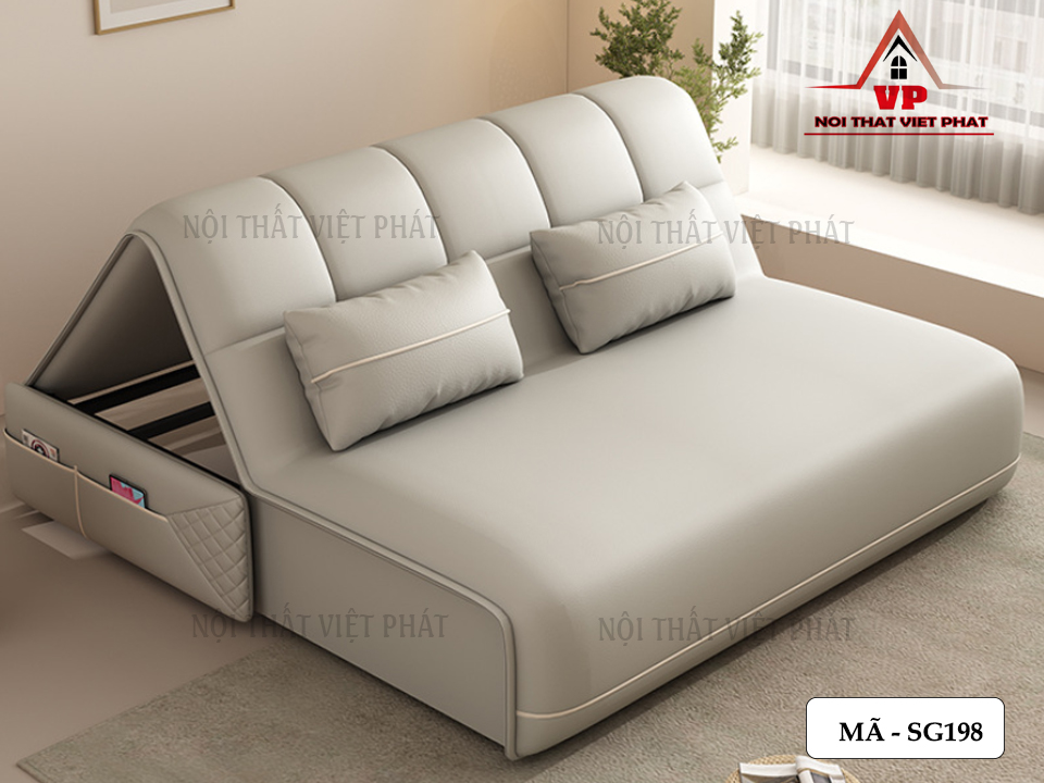 Sofa Giường Ngủ Cao Cấp Chỉnh Điện - Mã SG198-8