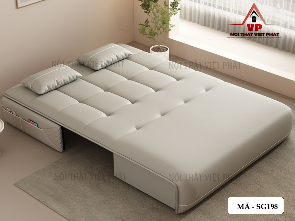 Sofa Giường Ngủ Cao Cấp Chỉnh Điện - Mã SG198-9