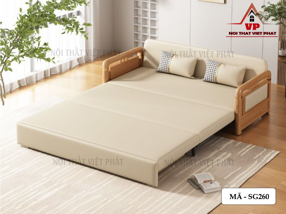 Ghế Sofa Kiêm Giường Ngủ Giá Rẻ - Mã SG260-6