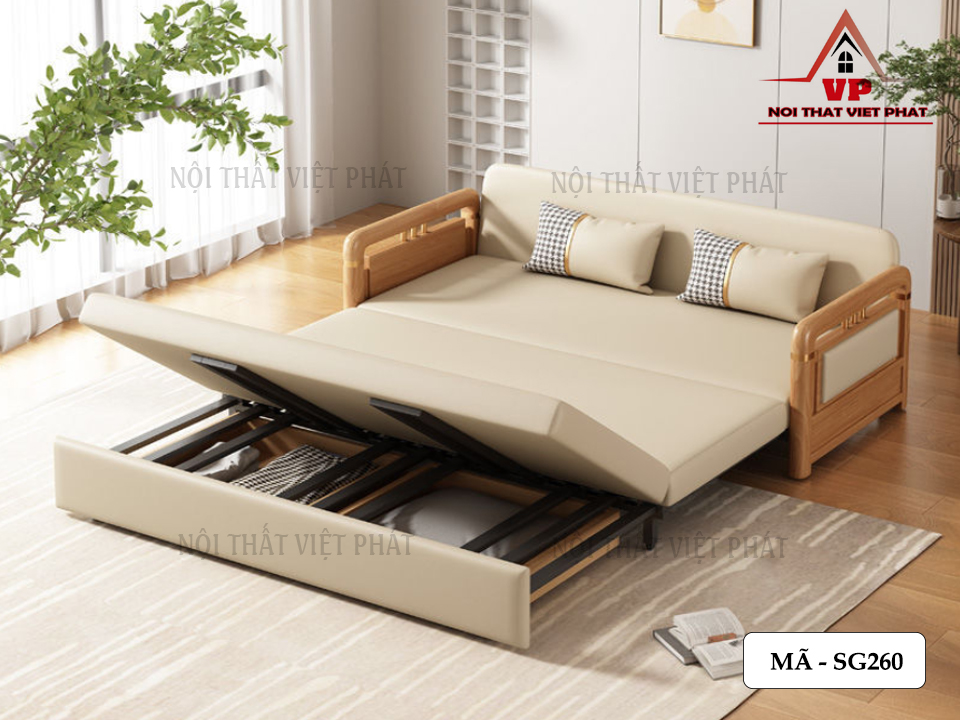 Ghế Sofa Kiêm Giường Ngủ Giá Rẻ - Mã SG260-7