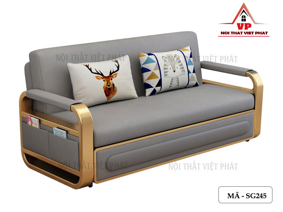 Sofa Giường Khung Sắt - Mã SG245-6