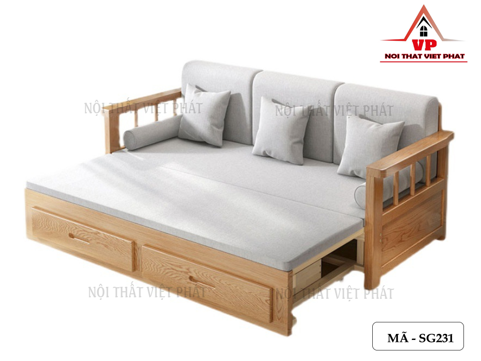 Sofa Thông Minh Gỗ - Mã SG 231-6