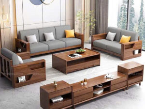 Bộ 3 Salon Gỗ Đơn Giản Độc Đáo -SL14