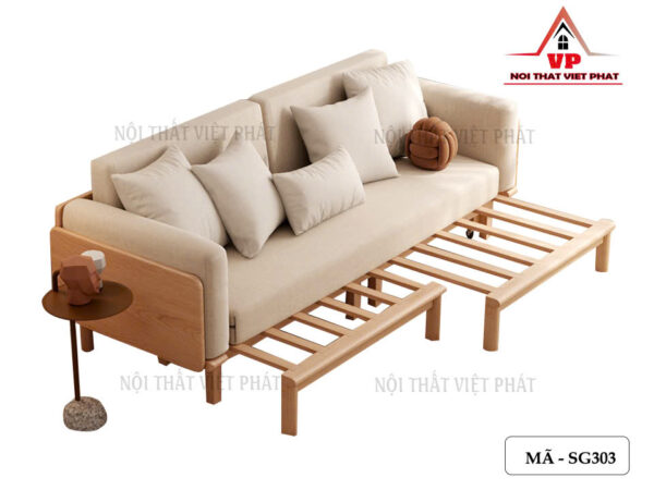 Ghế Sofa Giường Gỗ TPHCM - Mã SG303-5