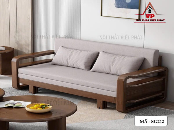 Ghế Sofa Kiêm Giường Ngủ Gỗ - Mã SG242