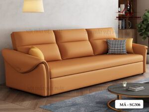 Sofa Giường Da Nhập Khẩu - Mã SG306-1