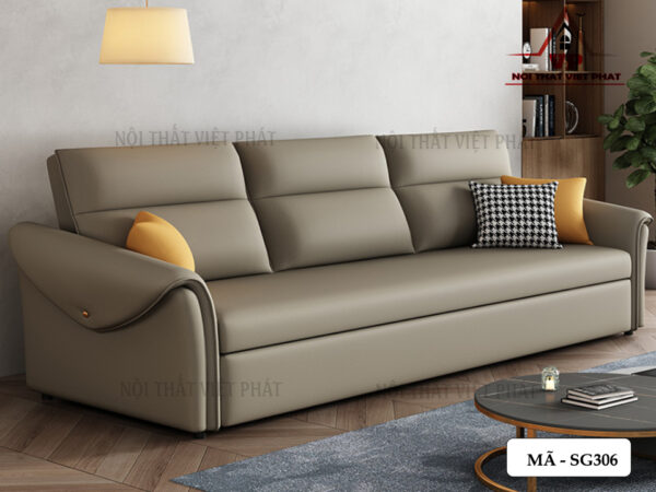 Sofa Giường Da Nhập Khẩu - Mã SG306-4