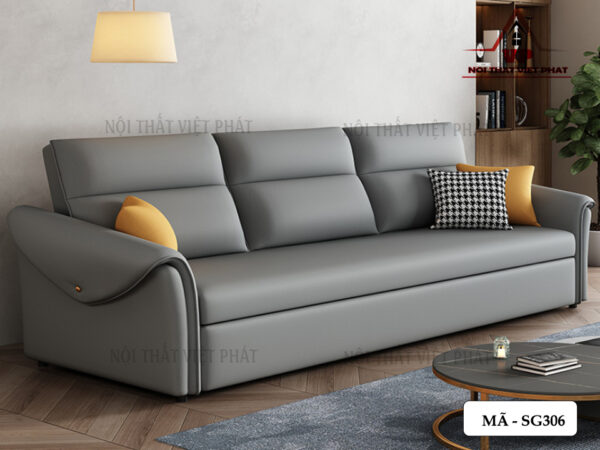 Sofa Giường Da Nhập Khẩu - Mã SG306-5