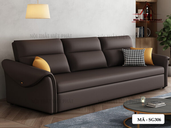 Sofa Giường Da Nhập Khẩu - Mã SG306-6