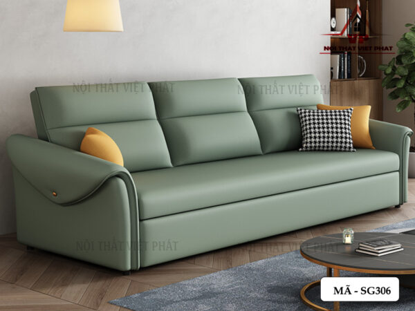 Sofa Giường Da Nhập Khẩu - Mã SG306