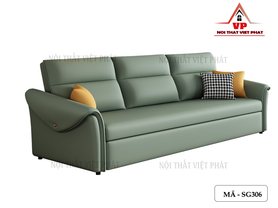 Sofa Giường Da Nhập Khẩu - Mã SG306-9