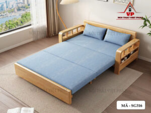 Sofa Giường Gỗ Cao Cấp - Mã SG316-3