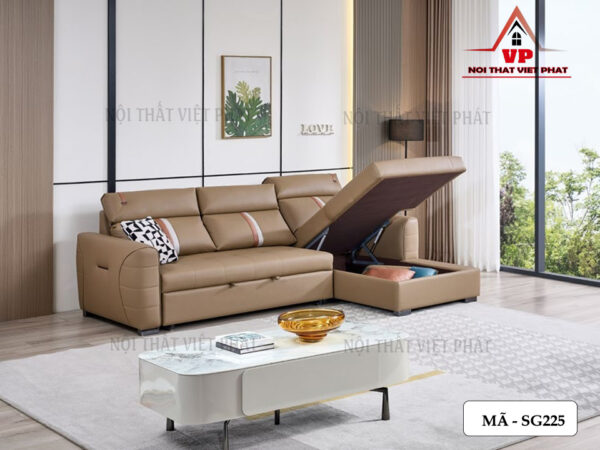 Sofa Góc Kéo Ra Thành Giường - Mã SG225-2