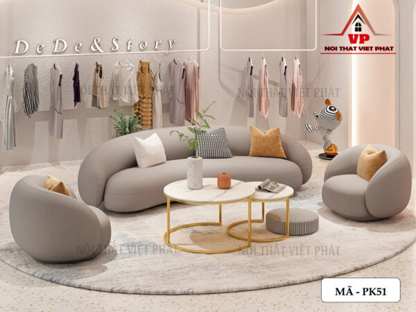 Bàn Ghế Sofa Phòng Khách Cao Cấp - Mã PK51-2
